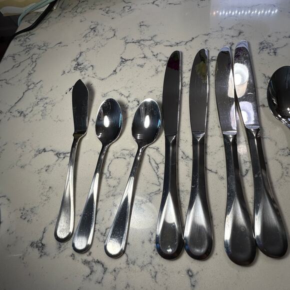 Lot of Mikasa Bravo Stainless Flatware As Pictured 11 Pieces - Picture 4 of 16